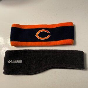 Pair of Unisex Ski Bands Columbia and Chicago Bears